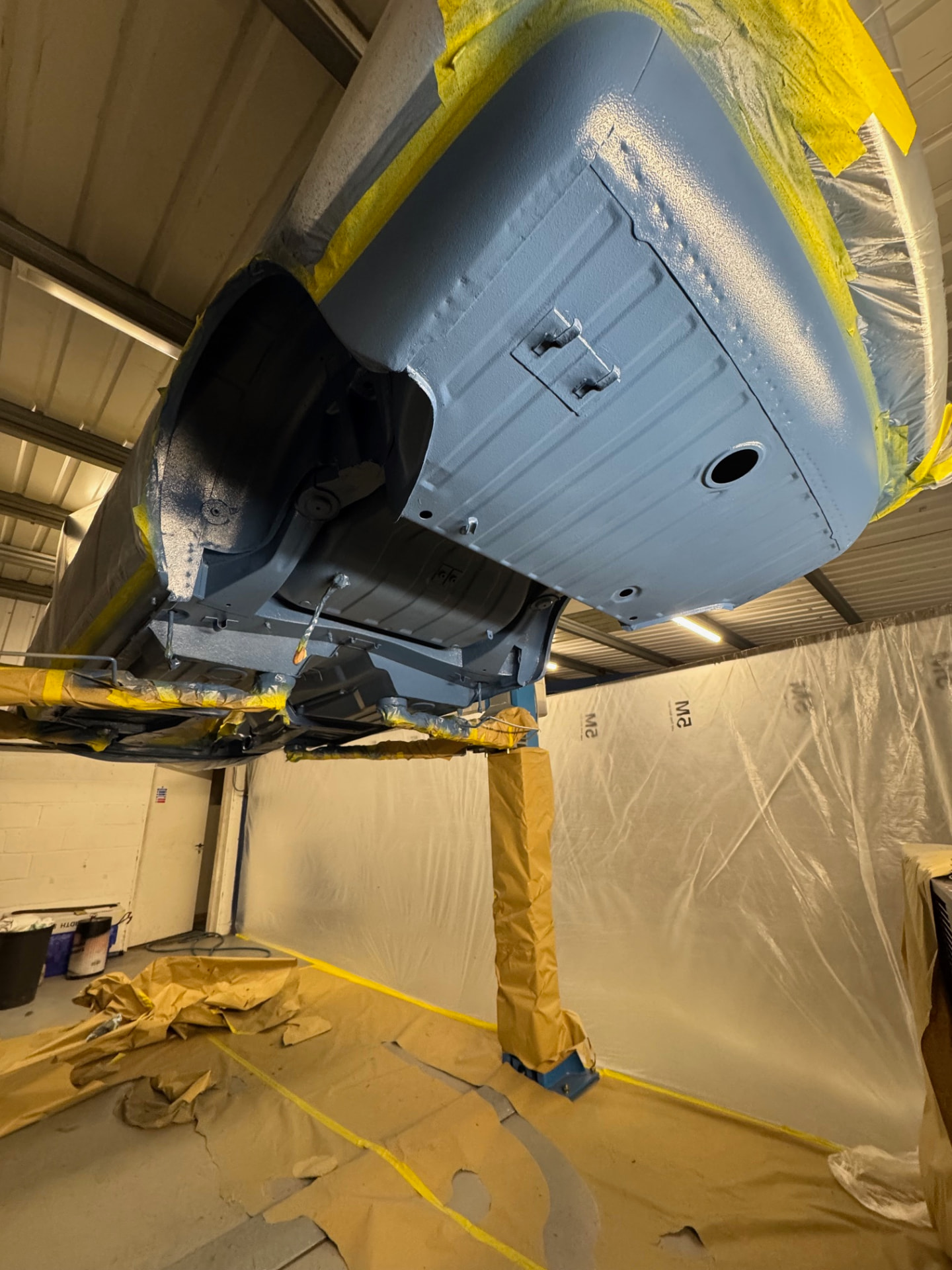 The underside of the Stag finished in epoxy and a textured protective coating.
